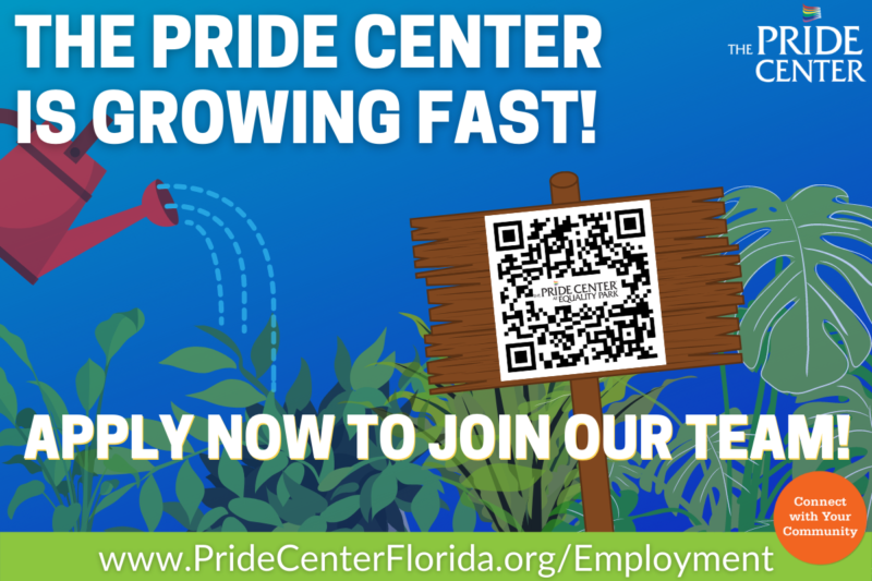 Employment Opportunities at The Pride Center